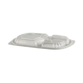 Lid Dome 3 Compartment PP Clear For Container Unhinged 250/Case