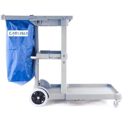 Janitorial Cleaning Cart 49X39 IN Gray PE Long Platform 1/Each