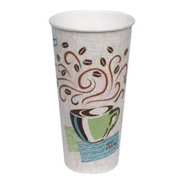 Dixie® Perfect Touch Hot Cup Insulated 20 OZ Double Wall Poly-Coated Paper Multicolor 500/Case