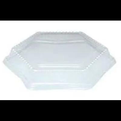Lid Dome 10.56 IN PET Clear Hexagon For Container 200/Case