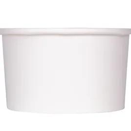Karat® Food Container Base 5 OZ Double Wall Poly-Coated Paper White Round 1000/Case