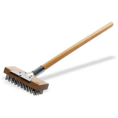 Sparta® Grill Scraper Brush 30 IN Wood Natural With Handle 1/Each
