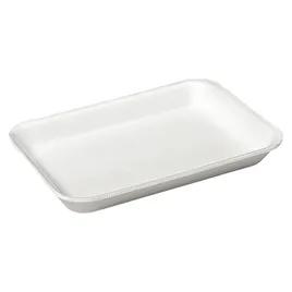 2 Meat Tray 5.75X8.25X1 IN Polystyrene Foam Deep White Rectangle 500/Case