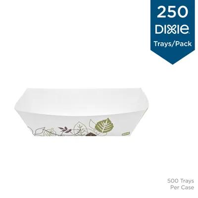 Dixie® Kant Leek® Food Tray 5 LB Single Wall Poly-Coated Paper Multicolor Pathways Rectangle 500/Case