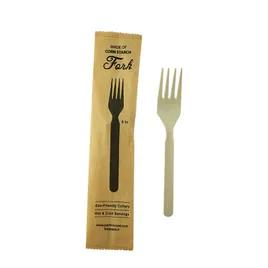 Fork 6 IN CPLA Bamboo Heat Proof 500 Count/Pack 1 Packs/Case 500 Count/Case