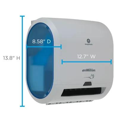 enMotion® Impulse® Paper Towel Dispenser 8.58X12.7X13.8 IN Wall Mount Gray 1-Roll Touchless 8IN Roll 1/Each