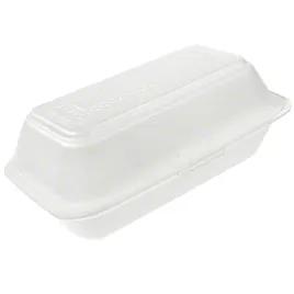 Hoagie & Sub Sandwich Take-Out Container Hinged 8.3X4.3X3.2 IN Polystyrene Foam White 500/Case