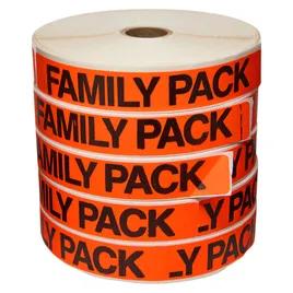 Family Pack Label 1X7 IN Dayglo 2500/Pack