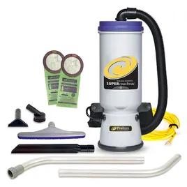 Super CoachVac Backpack Vacuum 10 QT Gray With Xover Multi-Surface Two-Piece Wand Tool Kit 1/Each