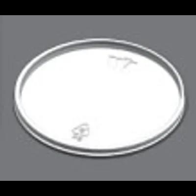Lid Flat Plastic Translucent For 8 OZ Bowl No Hole Vented 1000/Case