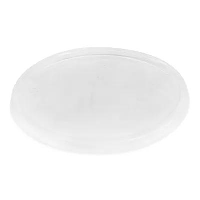 Lid Flat 6.95X6.95X0.42 IN PET Clear Round For Container 600/Case