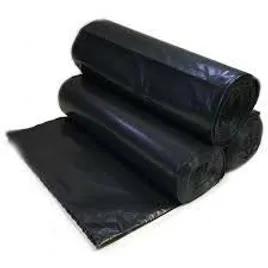 Can Liner 43X60 IN Black Plastic 1.4MIL 100/Case