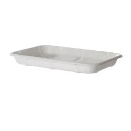 2D Meat Tray 8.5X6X1 IN Sugarcane White Rectangle 400/Case