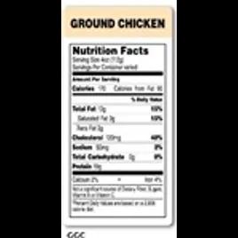 Ground Chicken Label 1000/Roll