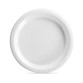 Plate 9 IN Plastic White Round Heavy Duty 500/Case