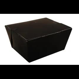 ChampPak #1 Take-Out Box Fold-Top 4.375X3.5X2.5 IN Clay-Coated Paperboard Black Rectangle 450/Case