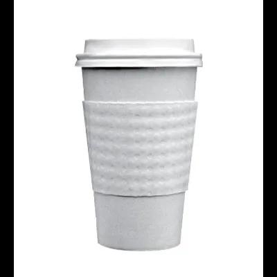 Cup Sleeve Paper White For 12-16-20 OZ Embossed 1200/Case