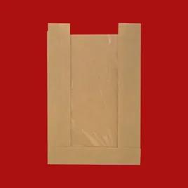 Pastry Bag 5X1.5X7 IN Bleached Kraft Paper PET 20# Gusset With Window 500/Case