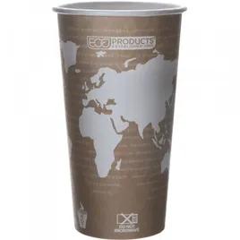 World Art Hot Cup 20 OZ Single Wall Poly-Coated Paper Multicolor 600/Case