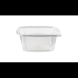 Deli Container Hinged With Flat Lid 32 OZ Plastic 200/Case