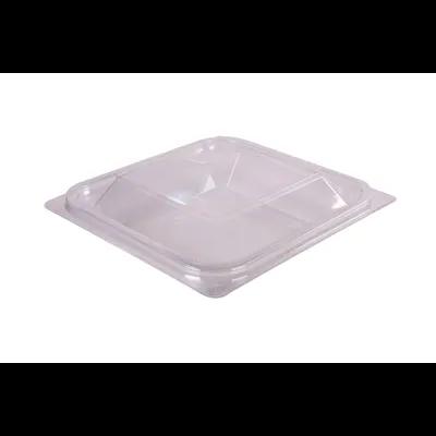 Fresh-Pak StackerZ Take-Out Container Base & Lid Combo With Dome Lid 24 OZ PET Clear Square 250/Case