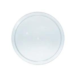 Lid Flat Plastic White Round For 160 OZ Container 100/Case