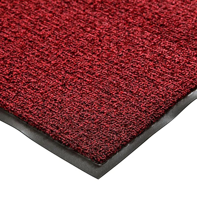 Nomad™ Light Traffic Carpet Floor Mat 72X48 IN Red PP With Vinyl Backing Standard Edging 1/Each