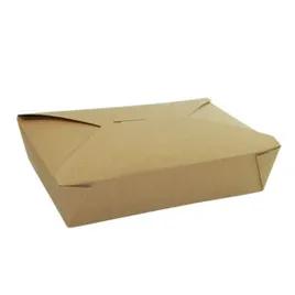 Bio-Pak® Take-Out Box Fold-Top 8.083X6.25X1.875 IN Paper Kraft 200/Case