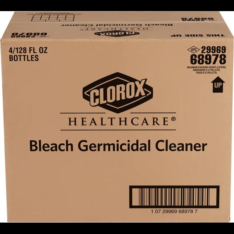 Clorox Healthcare® Bleach Germicidal Unscented One-Step Disinfectant Deodorizer 1 GAL Multi Surface RTU 4/Case