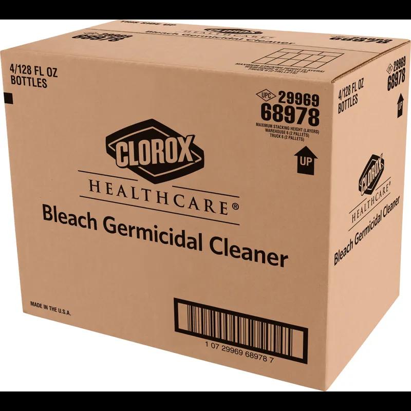 Clorox Healthcare® Bleach Germicidal Unscented One-Step Disinfectant Deodorizer 1 GAL Multi Surface RTU 4/Case
