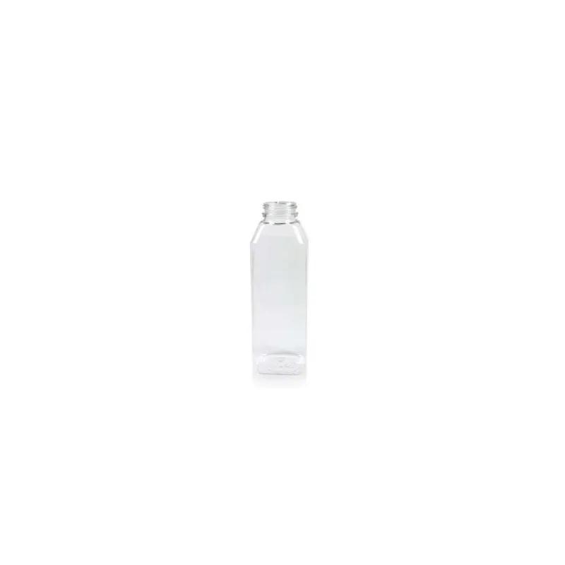 Juice Bottle 16 OZ PET Clear Square 160/Case