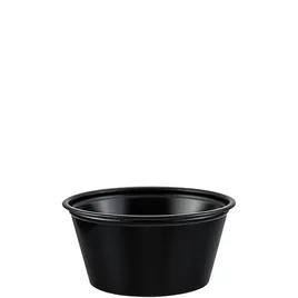 Solo® Souffle & Portion Cup 2 OZ PS Black Round Stackable 250 Count/Pack 10 Packs/Case 2500 Count/Case