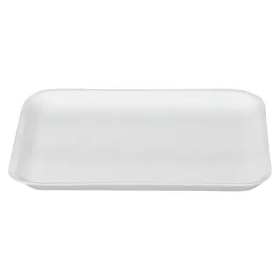 4S Meat Tray 7.25X9.25X0.63 IN Polystyrene Foam White Rectangle 500/Case