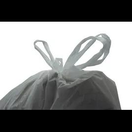 Kitchen Bag Liner 25X30 IN White Plastic 0.75MIL With Drawstring Closure 200/Case