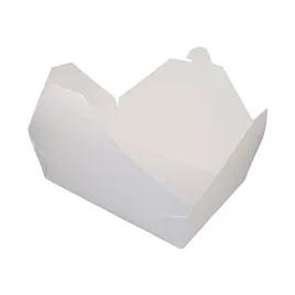 Bio-Pak® Take-Out Box Fold-Top 8.4375X6.1875X1.875 IN Paper White Rectangle 200/Case