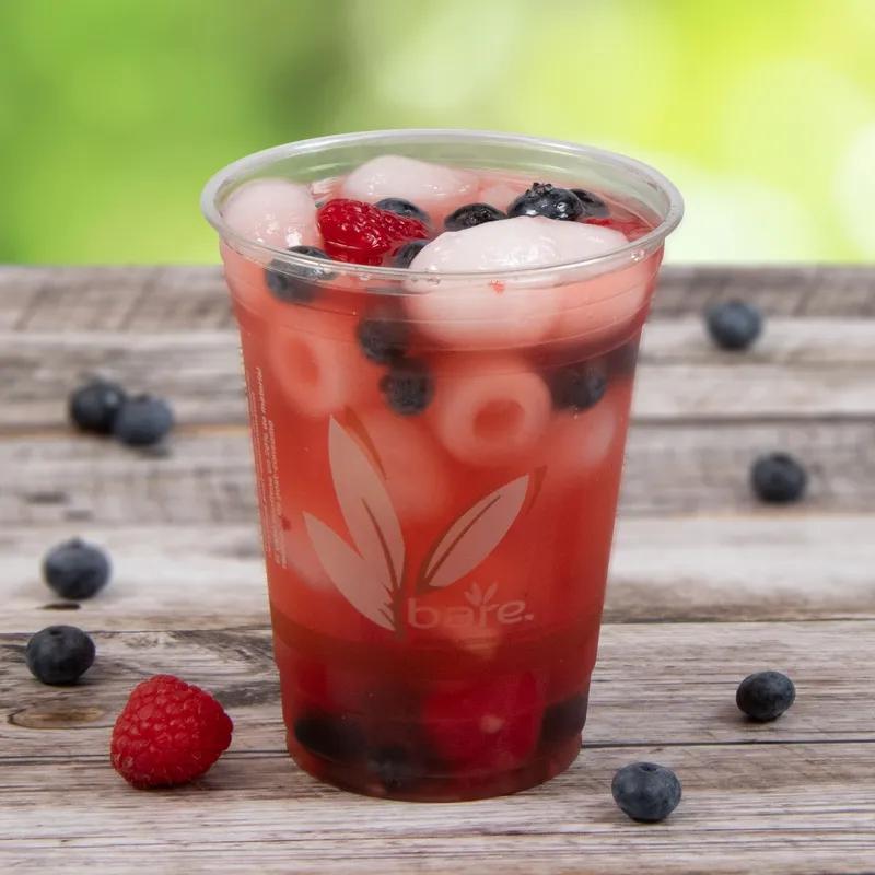 Solo® Bare® by Solo® Eco-Forward® Cold Cup 16 OZ RPET Clear Bare® 50 Count/Bag 20 Bags/Case 1000 Count/Case