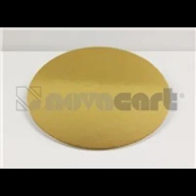 Cake Board 8 IN Paperboard Gold Round Identification 100/Case