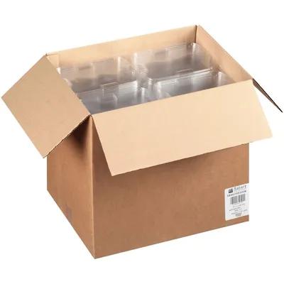 Lid Flat 8.4X6.1X0.323 IN 3 Compartment PET Clear Square For 26-36 OZ Compartment Tray 300/Case