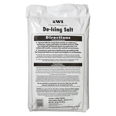 Ice Melt 50 LB Rock Salt Bag 1/Bag