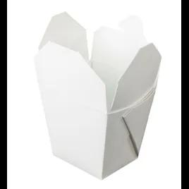 Fold-Pak® Food Pail 8 OZ 3X3X2.5 IN Paper White Square Without Handle Microwave Safe 450/Case