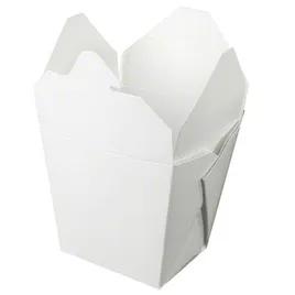 Fold-Pak® Food Pail 32 OZ 4X4X4.25 IN Paper White Square With Handle Microwave Safe 450/Case