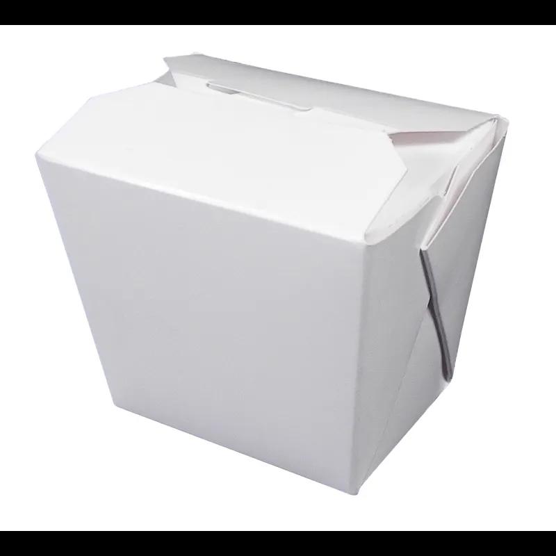 Fold-Pak® Food Pail 8 OZ 3X2.5X2.5 IN Paper White Rectangle Microwave Safe 450/Case