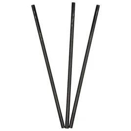 Victoria Bay Jumbo Straw 7.75 IN PP Black Wrapped 500 Count/Pack 4 Packs/Case 2000 Count/Case