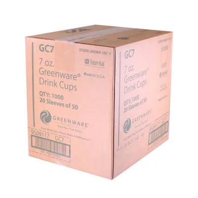 Greenware® Cold Cup 7 OZ PLA Clear 1000/Case