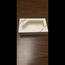 String Ensemble Cookie Box 8.5X5.375X2 IN Paper White Rectangle With Window 200/Case