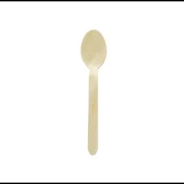Spoon 6.2 IN Wood Natural 100 Count/Pack 20 Packs/Case 2000 Count/Case