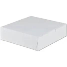 Donut Box 8.38X8.38X2.32 IN 4 Compartment Square 100/Case