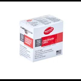 Food Rotation Label 1.25X2 IN Dissolvable 250 Count/Roll 1 Rolls/Case