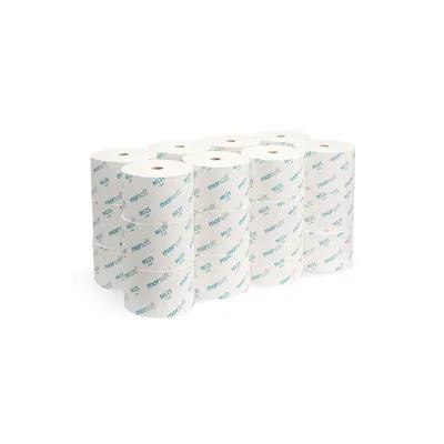 Morsoft® Toilet Paper & Tissue Roll 3.75X3.9 IN 1PLY White 1IN Core Diameter 104 Sheets/Roll 24 Rolls/Case