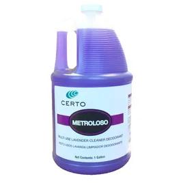 Certo Metroloso Lavender All Purpose Cleaner 1 GAL Multi Surface Heavy Duty 4/Case
